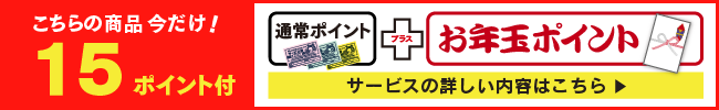 お年玉ポイントつき